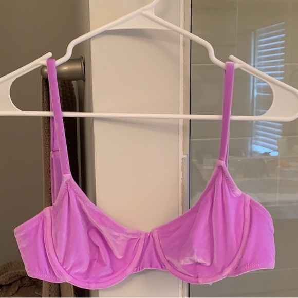 NWOT Solid & Striped Eva Bikini Top Purple Velvet S - Picture 2 of 6